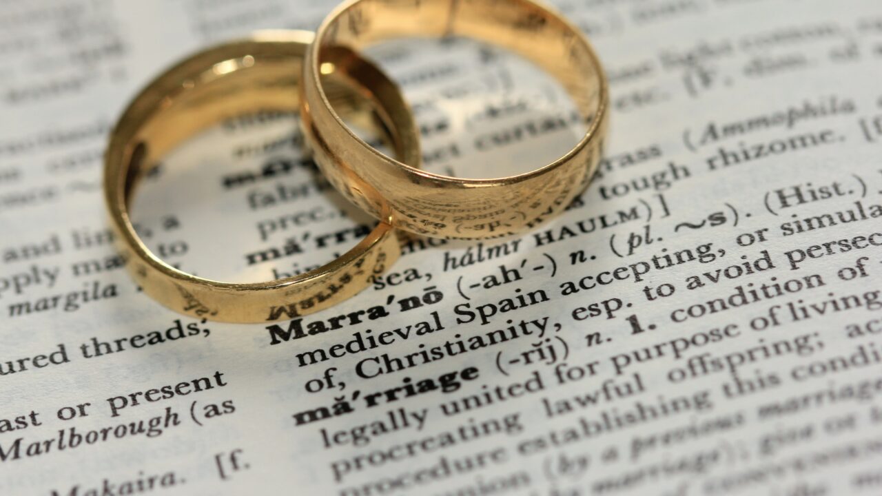 Popularity of marriage in decline